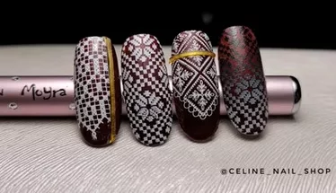 Tuto Nail Art : stamping en gel tube Moyra – technique pas à pas